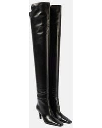 Saint Laurent - Jill 75 Leather Over-The-Knee Boots - Lyst