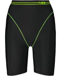 Adam Selman Sport French Cut High-rise Biker Shorts - Black