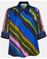 Dorothee Schumacher - Striped Silk Twill Blouse - Lyst