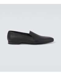 Manolo Blahnik - Leather Loafers - Lyst