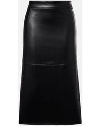 Max Mara - Midirock Plata Aus Lederimitat - Lyst