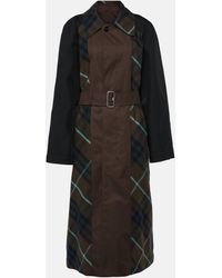 Burberry - Check Reversible Trench Coat - Lyst