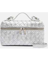 Bottega Veneta - Schultertasche Bang Bang Aus Metallic-Leder - Lyst