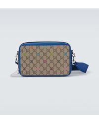 Gucci - Messenger Bag Gg Aus Canvas Mit Leder - Lyst