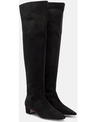 Manolo Blahnik - Gore Suede Over-The-Knee Boots - Lyst