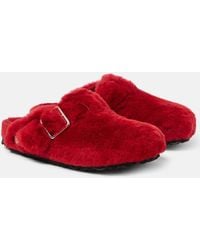 Birkenstock - Slippers Boston Aus Shearling - Lyst