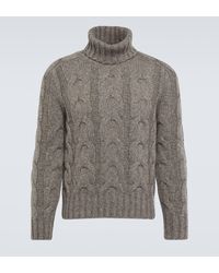 Tom Ford - Cable-knit Wool-blend Sweater - Lyst