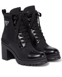 Chaussures Bottes hautes Bottes en caoutchouc Prada Botte en caoutchouc noir style d\u00e9contract\u00e9 