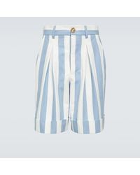 King & Tuckfield - Shorts in cotone a righe - Lyst