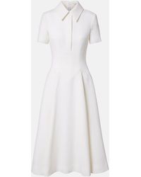 Emilia Wickstead - Jody Pleated Wool Midi Dress - Lyst