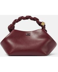 Ganni - Bou Small Leather Shoulder Bag - Lyst