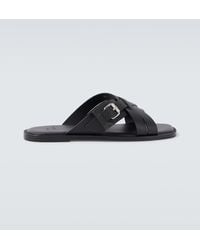 Christian Louboutin - Emircross Leather Sandals - Lyst