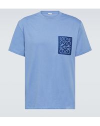 Loewe - Camiseta de jersey de algodon con anagrama - Lyst
