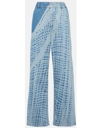 Loewe - Paula's Ibiza Printed Wide-leg Jeans - Lyst
