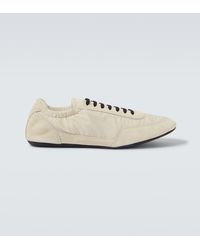 Prada - Collapse Re-Nylon And Suede Sneakers - Lyst
