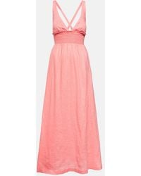 Heidi Klein - Rosa Polyantha Linen Maxi Dress - Lyst