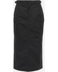 Wardrobe NYC - Cotton Cargo Midi Skirt - Lyst