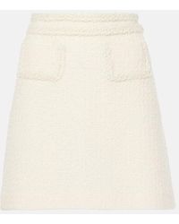 Giambattista Valli - High-Rise Wool-Blend Tweed Miniskirt - Lyst