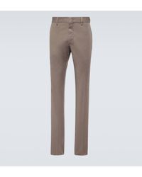 Zegna - Pantalon chino en coton melange - Lyst