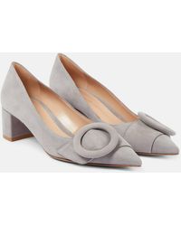 Gianvito Rossi - Venezia 45 Suede Pumps - Lyst