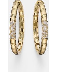 Marina B - Ondine 18Kt Hoop Earrings With Diamonds - Lyst