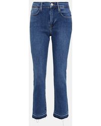 FRAME - High-Rise Straight Jeans Le High - Lyst