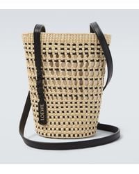 Loewe - Paula's Ibiza – Secchiello Braid Con Pelle - Lyst