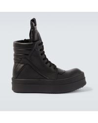 Rick Owens - Sneakers Mega Geobasket Aus Leder - Lyst