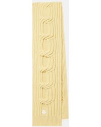 Moncler - Cable-Knit Wool And Cashmere Scarf - Lyst