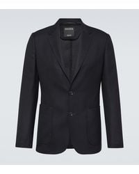 ZEGNA - Single-Breasted Wool Blazer - Lyst