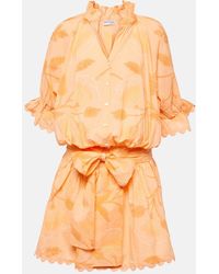 Juliet Dunn - Floral Cotton Shirt Dress - Lyst