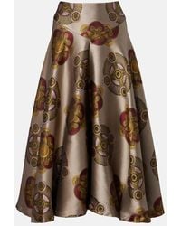 La DoubleJ - Jupe Midi Milano Imprimee En Jacquard - Lyst
