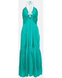 Isabel Marant - Birona Cotton And Silk Midi Dress - Lyst