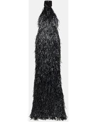 LAQUAN SMITH - Tinsel Halterneck Gown - Lyst