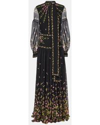 Erdem - Floral Silk Voile Gown - Lyst