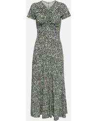 Proenza Schouler - Printed Keyhole Maxi Dress - Lyst