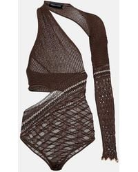 Roberta Einer - Dina Asymmetric Knit Bodysuit - Lyst