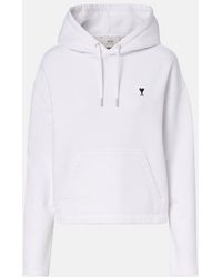 Ami Paris - Ami De Cour Cotton Jersey Sweatshirt - Lyst