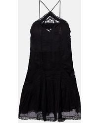 Isabel Marant - Minikleid Geraldin Aus Baumwolle Mit Spitze - Lyst