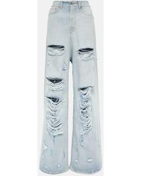 Vetements - Jeans anchos desgastados - Lyst