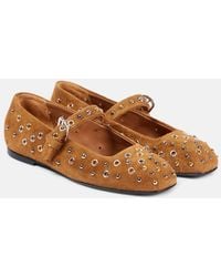 Dorothee Schumacher - Wild Softness Suede Mary Jane Flats - Lyst