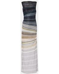 Missoni - Sequined Striped Lame Maxi Dress - Lyst
