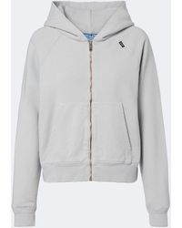 Prada - Cotton Jersey Hoodie - Lyst