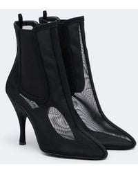 Alaïa - Mesh Ankle Boots - Lyst