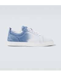 Christian Louboutin - Baskets Fun Louis Junior En Jean - Lyst
