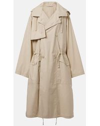 Lemaire - Gabardina De Algodon Con Capucha - Lyst
