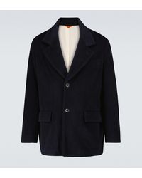 Barena Maraldo Artico Wool-blend Short Coat - Blue