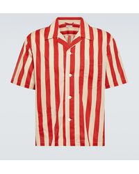 Bode - Valance Striped Cotton Shirt - Lyst