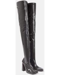 AMINA MUADDI - Marine Stretch 95 Latex Over-The-Knee Boots - Lyst