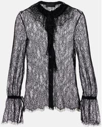 Nili Lotan - Cecily Lace Blouse - Lyst